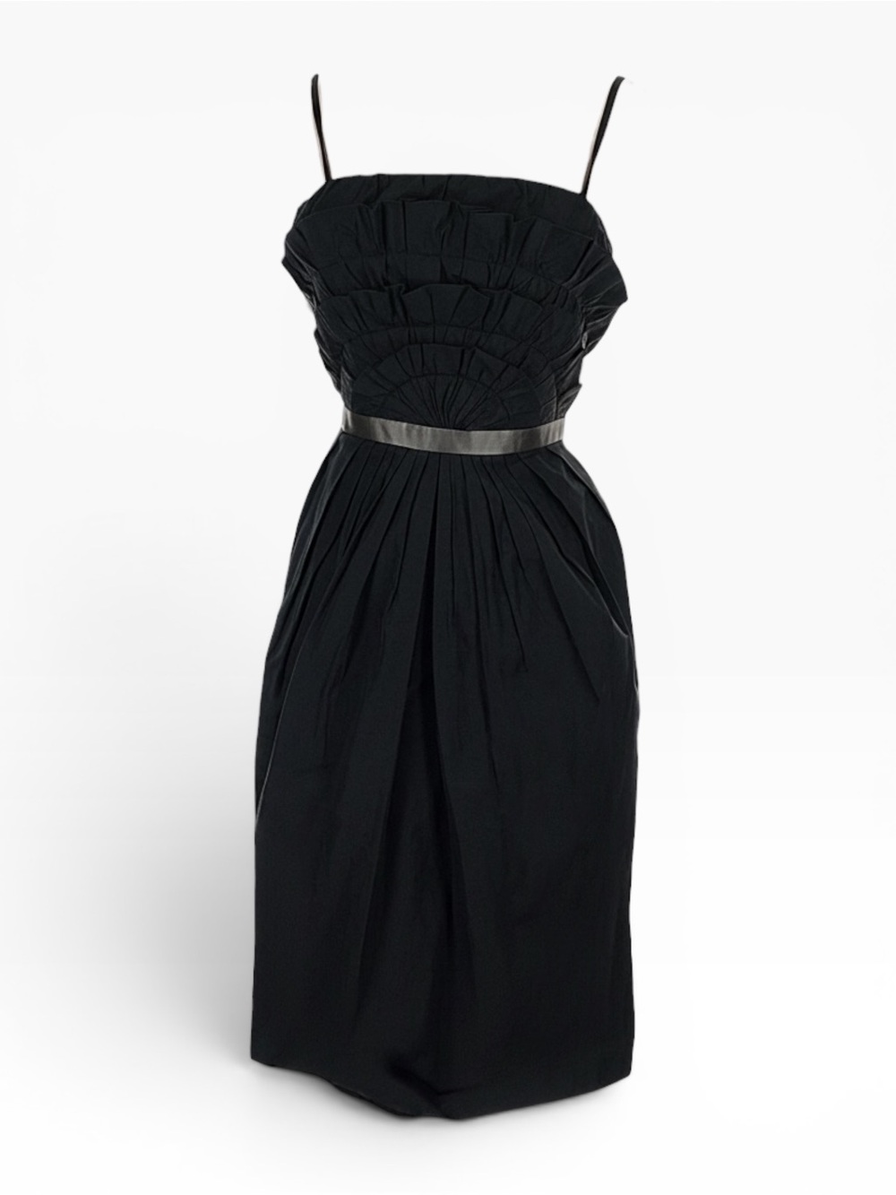 Vintage Moschino Cheap & Chic SS 2004 Ruffle Dress Y2K Deadstock Italian Archive